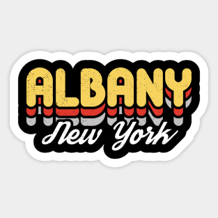 Retro Albany Sticker